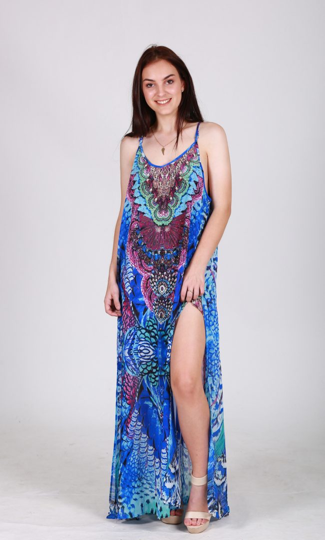 Oceania Kaftan Maxi Dress