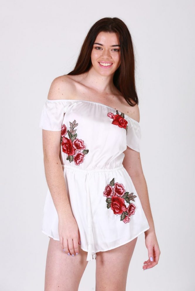 Wine and Roses Playsuit
