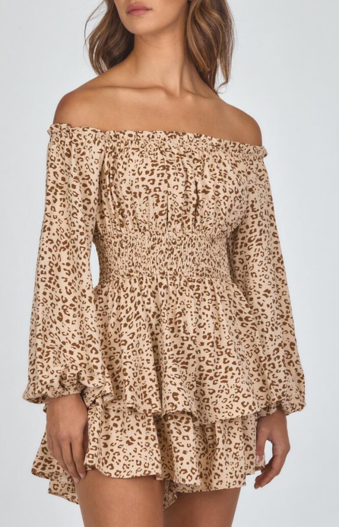 Adelaide Leopard Print Playsuit - Style State