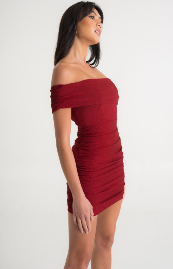 Vixen Red Sparkle Mini Dress - Winnie & Co