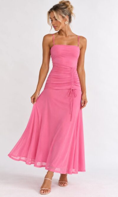 Sugar Rush Pink Maxi Dress – Saints and Secrets