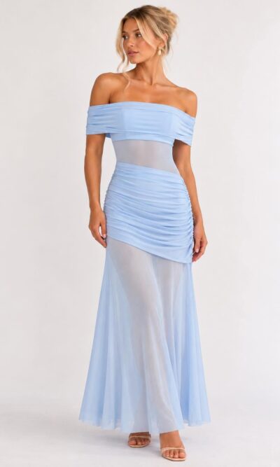 Capri Skies Baby Blue Maxi Dress – Angel Biba | Formal Dress